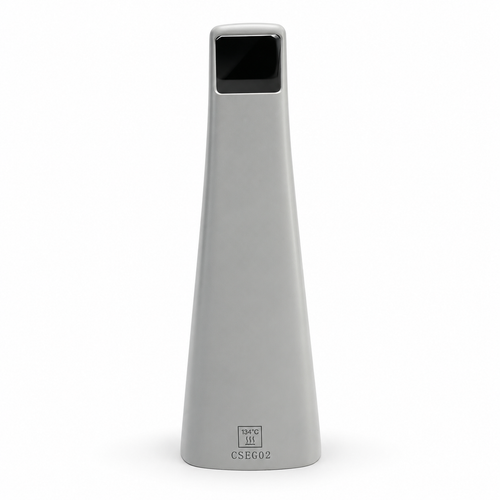 Front view of the smaller grey Ori pediatric scanning tip